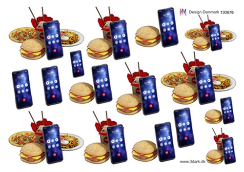 3D Mobil og mad